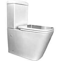 PDM INODORO COMPACTO- TAPA AMORTIGUADA DUROPLAST- DESAGUE DUAL Y SISTEMA RIMLESS